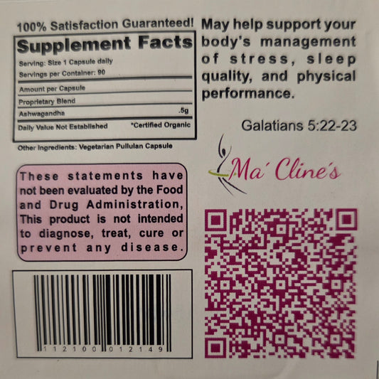 AshwagandhaCline Blend Food Capsules