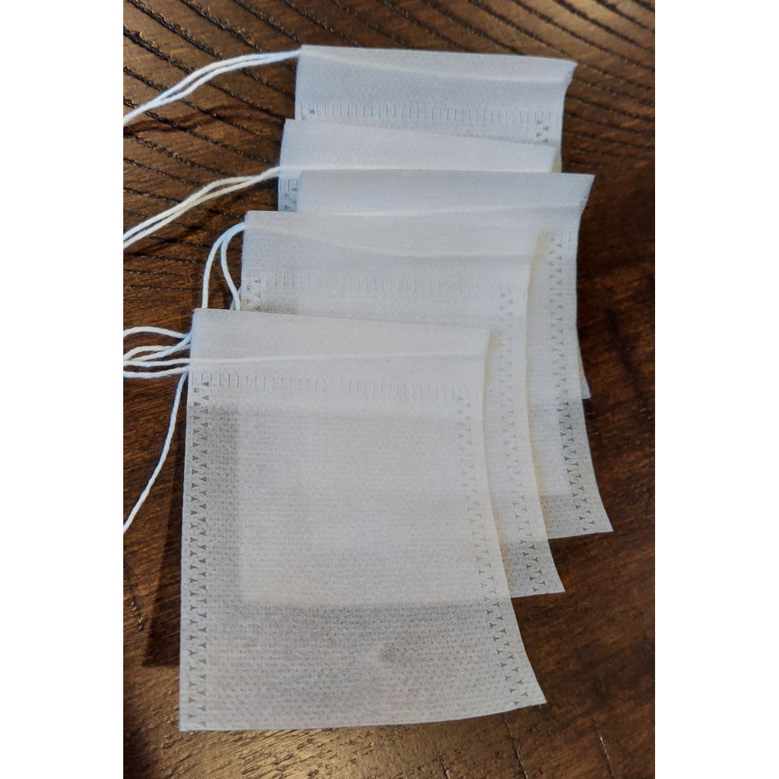 5 reusable drawstring tea bags